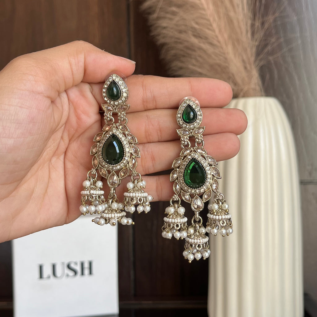 Pearl Jhumka Earrings