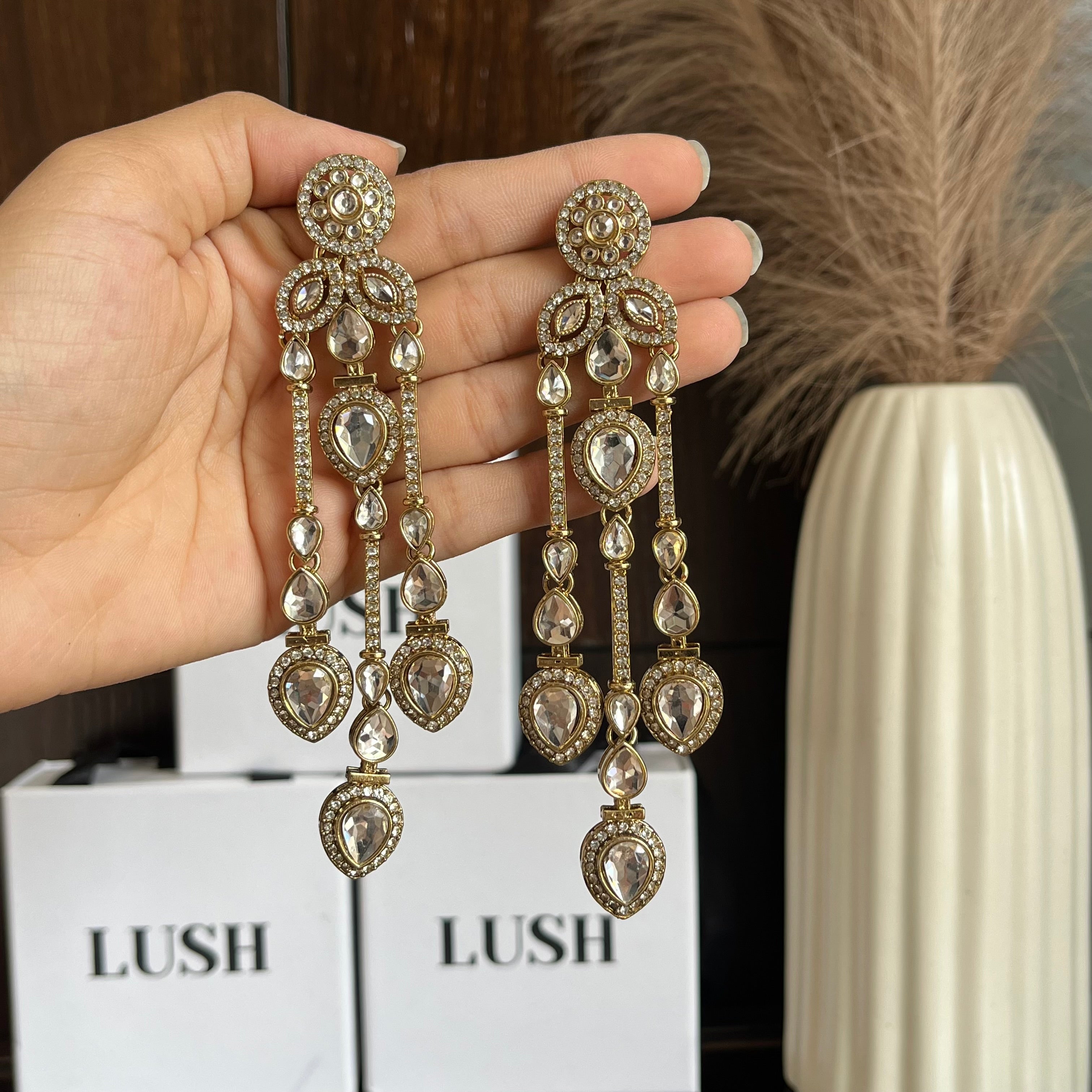 Zaria Crystal Drop Earrings