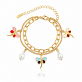 Butterfly Garden Charm Bracelet