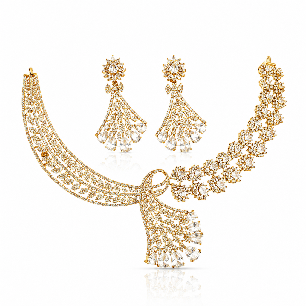 Crystal Vine Collar Set