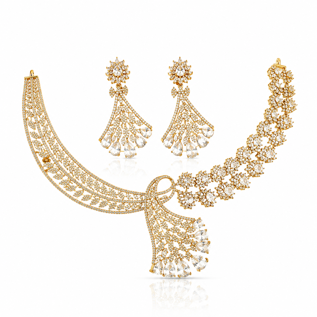 Crystal Vine Collar Set