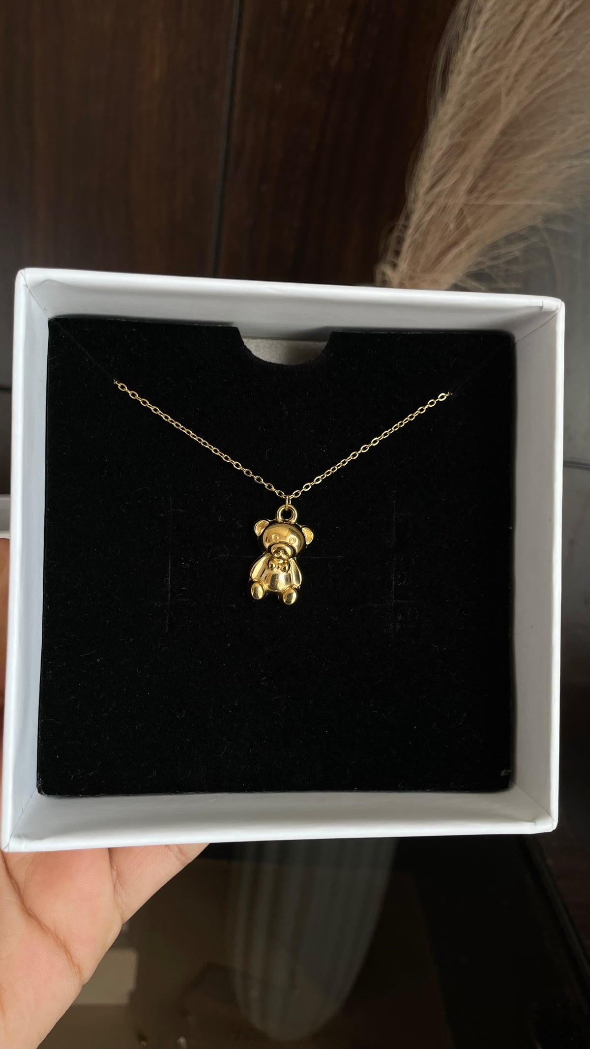 Teddy Bear Pendant Necklace