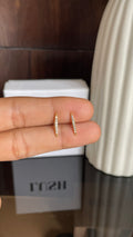 Dainty Sparkle Bar Studs (ball back)