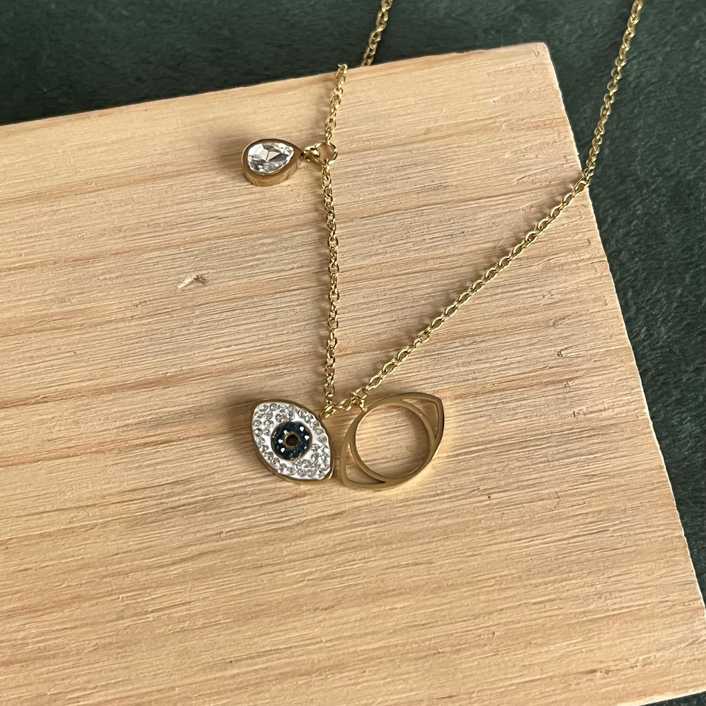 Celestial Protection Charm Necklace