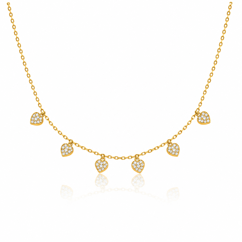 Heart charm necklace