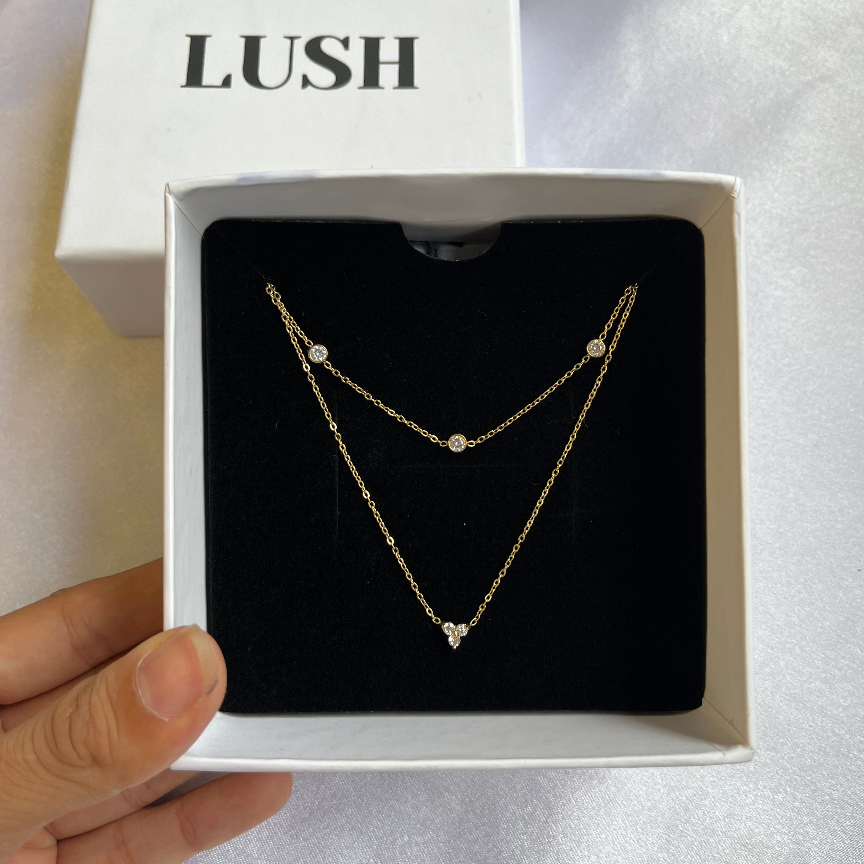 Celestial Layered Crystal Necklace