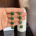 Emerald Cascade Earrings