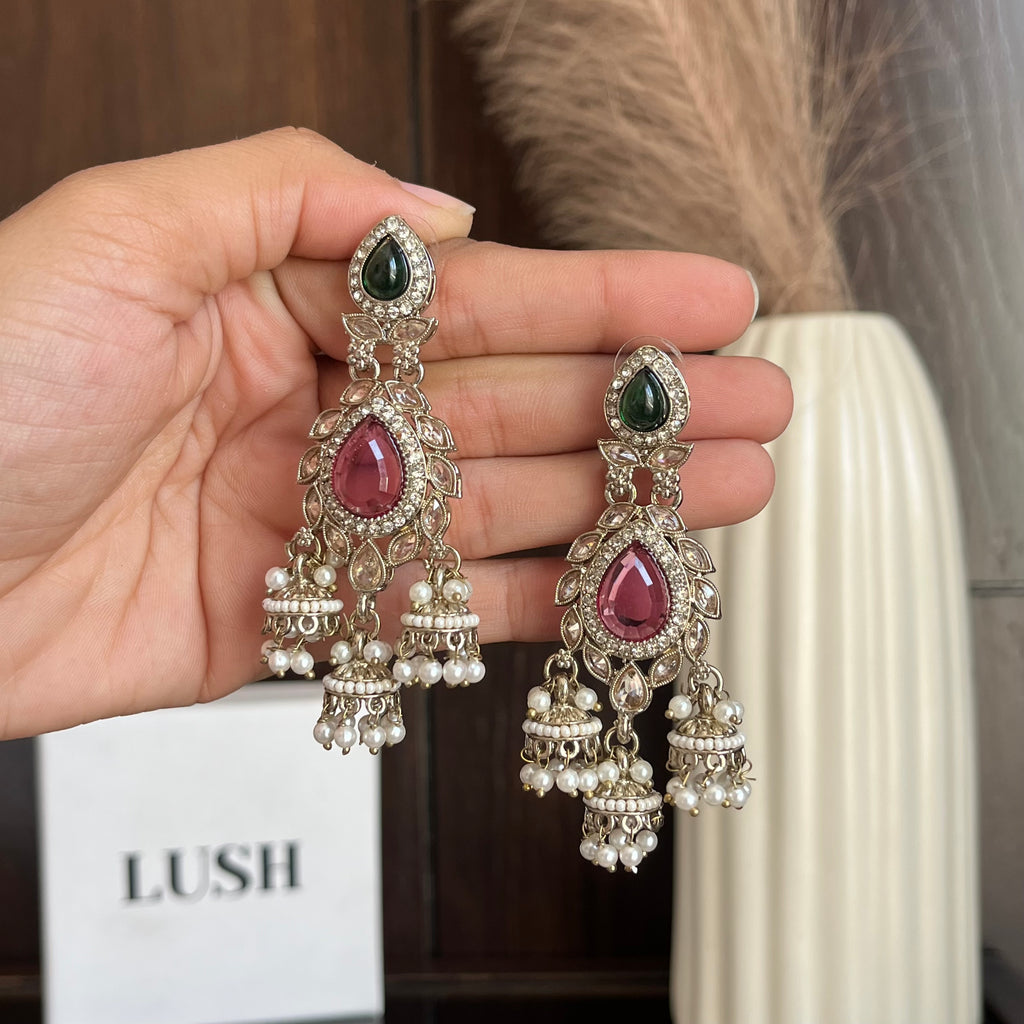 Pearl Jhumka Earrings
