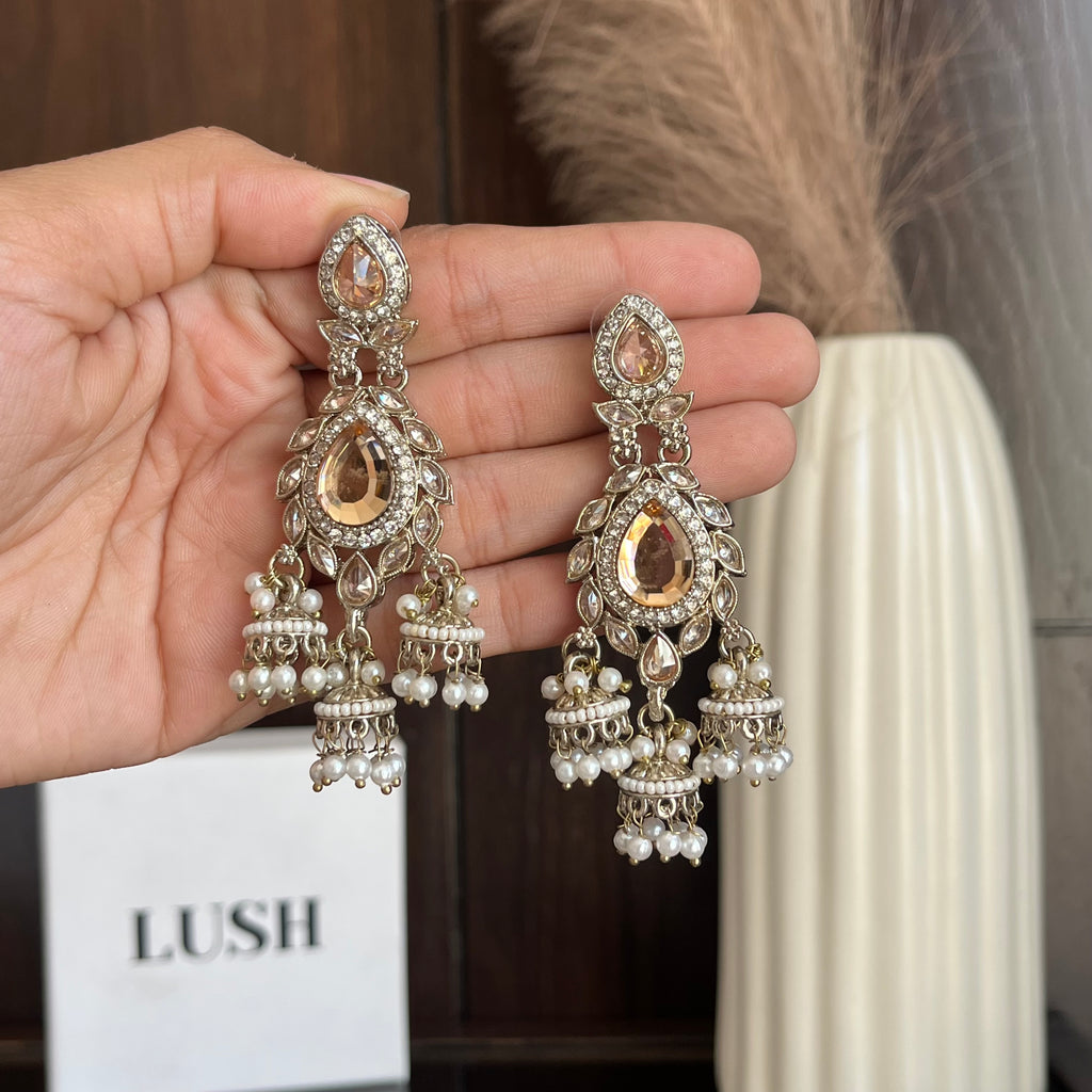 Pearl Jhumka Earrings