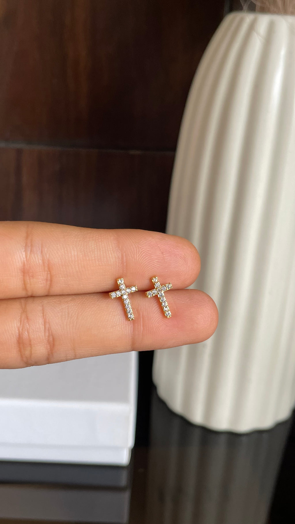 Crystal Petal Studs (ball back)