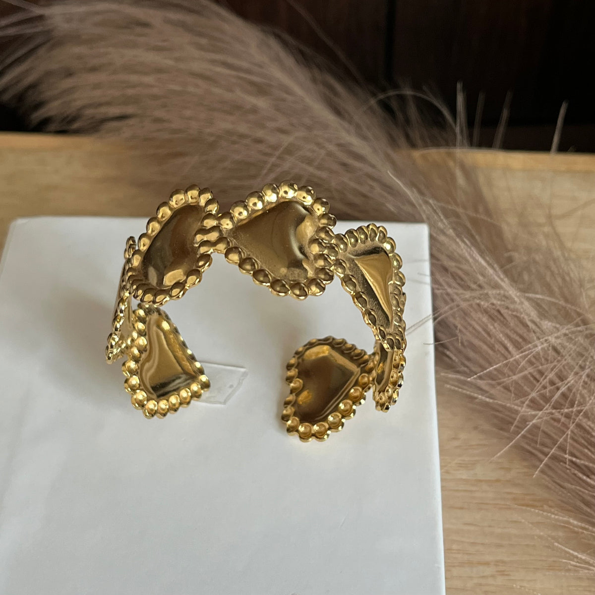 Vintage Sculpted Cuff Bracelet Standard Size