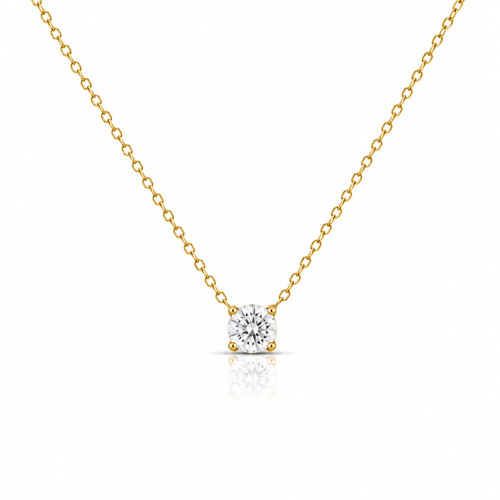 Luna Solitaire Necklace