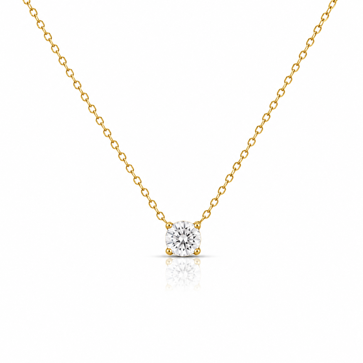 Luna Solitaire Necklace