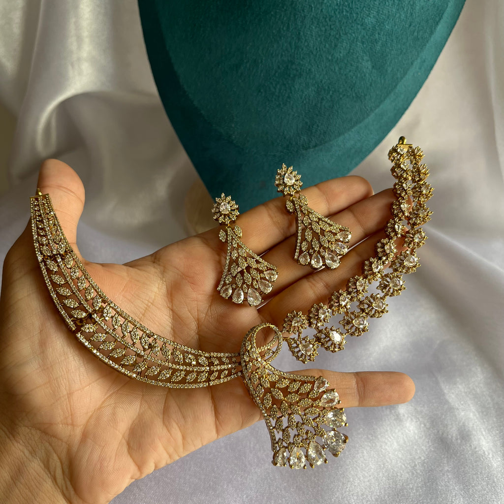Crystal Vine Collar Set