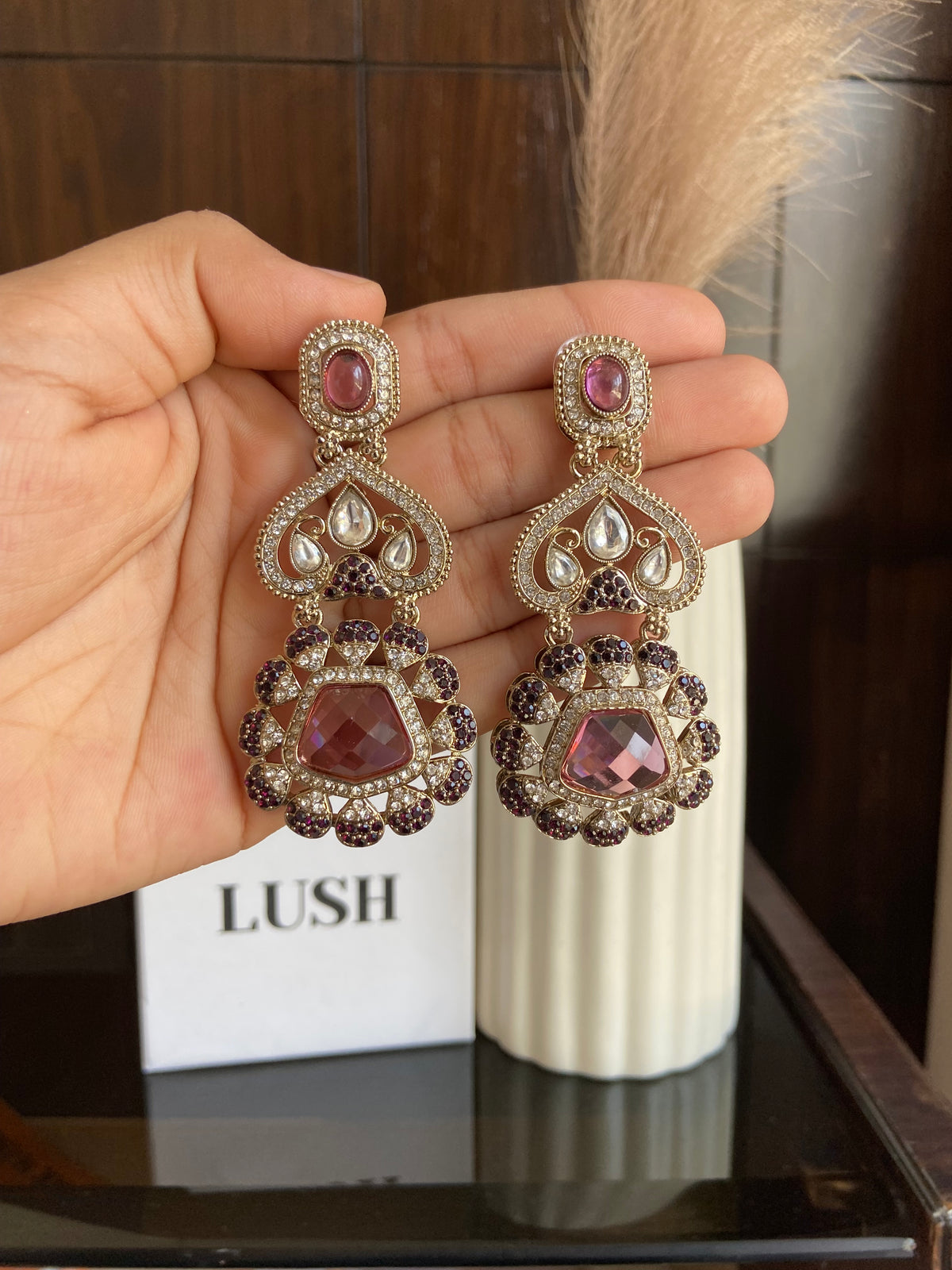 Kundan Drop Earrings