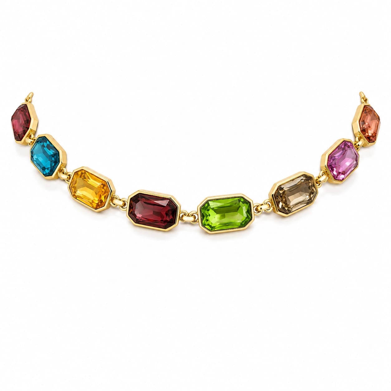 Kaleidoscope Gemstone Statement Necklace