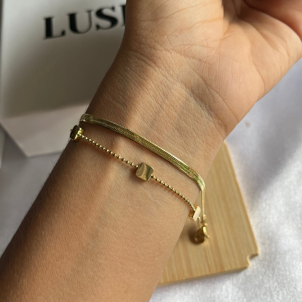 Golden Layered Chain Bracelet