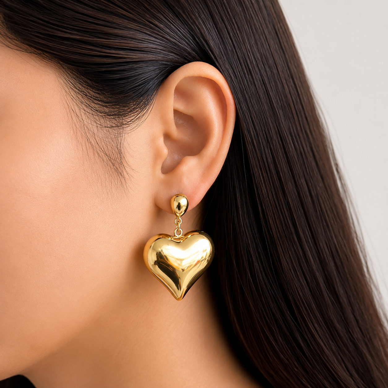 Amour Heart Drop Earrings