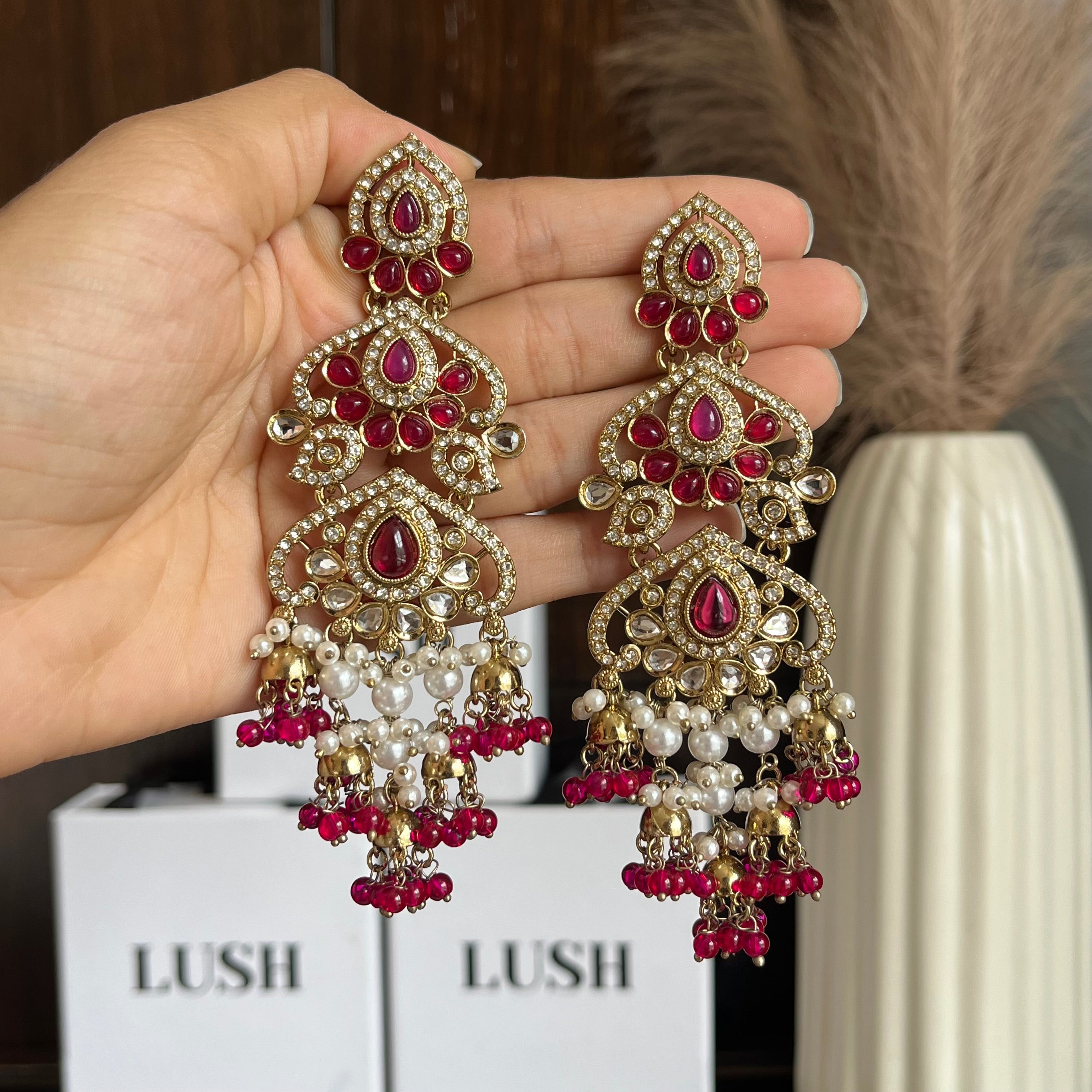 Zaria pearl earrings