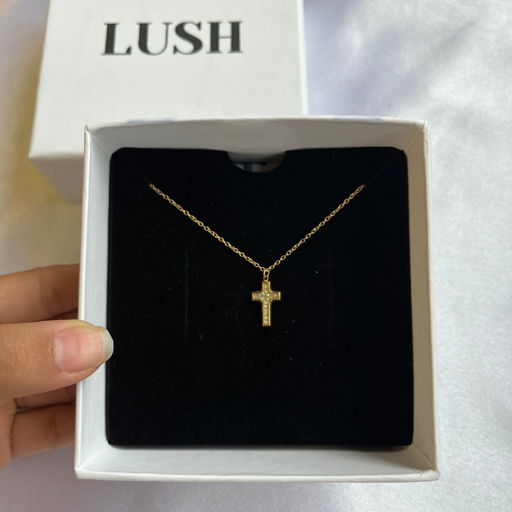 Crystal Cross Necklace
