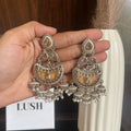 Pearl Chandbali Jhumkas