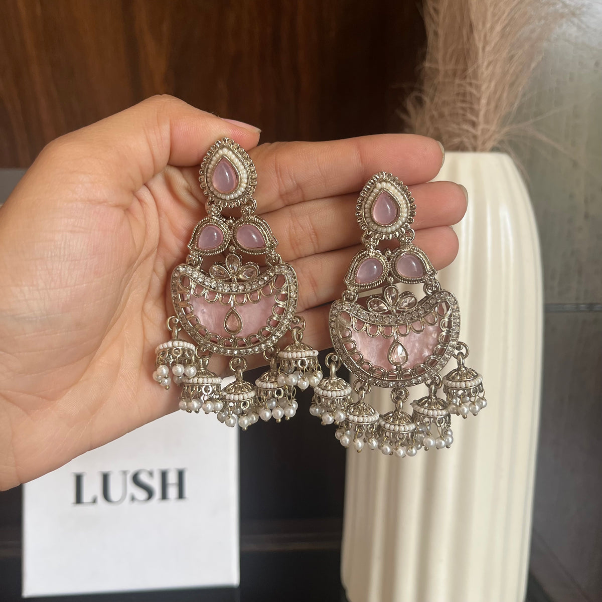 Kundan Chandbali Earrings