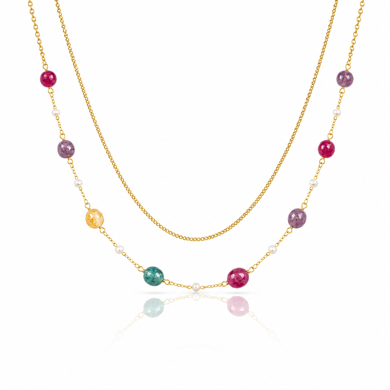 Aurora Gemstone Necklace