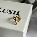 Sculpted Curve Ring
