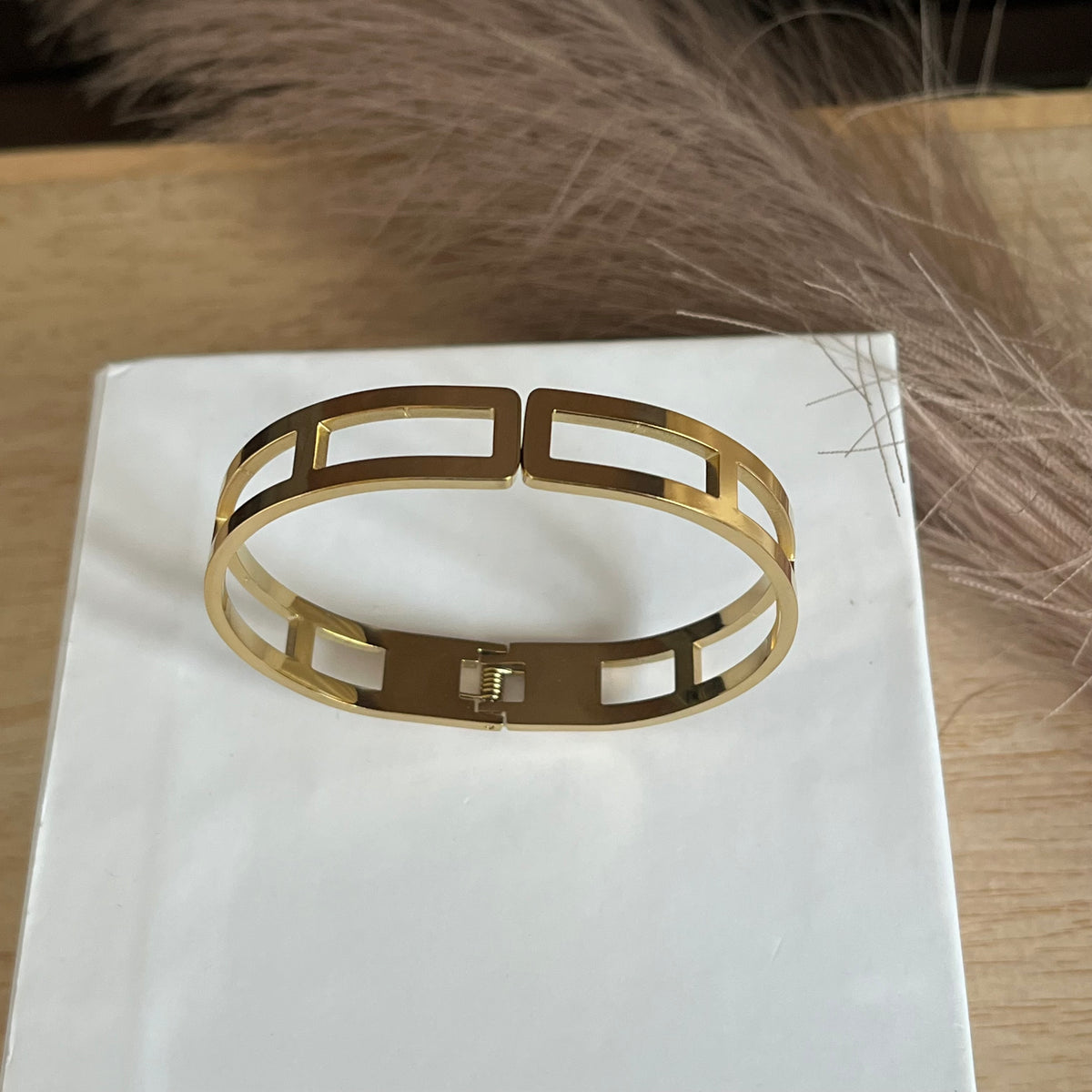 Geometric Luxe Cuff Bracelet |Standard Size