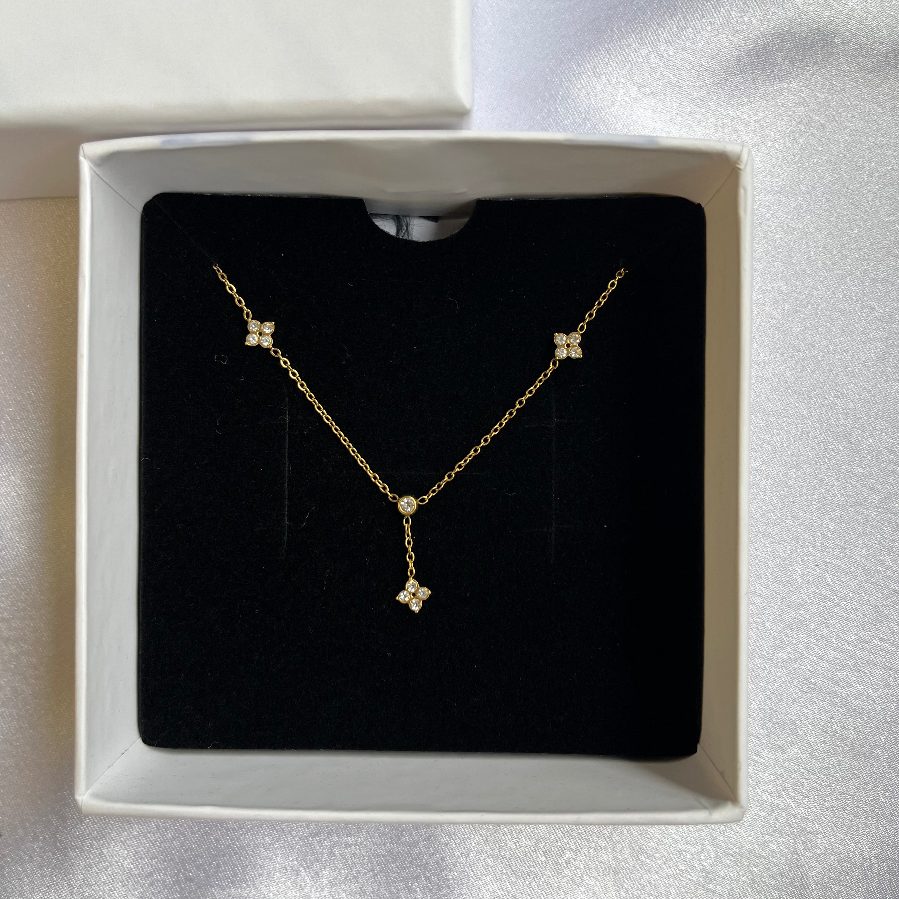 Clover Drop Necklace