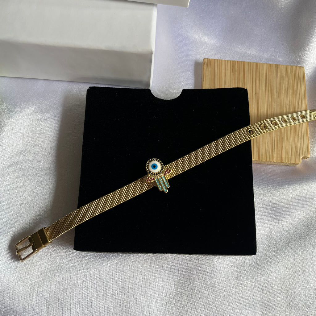 Hamsa Eye Charm Bracelet