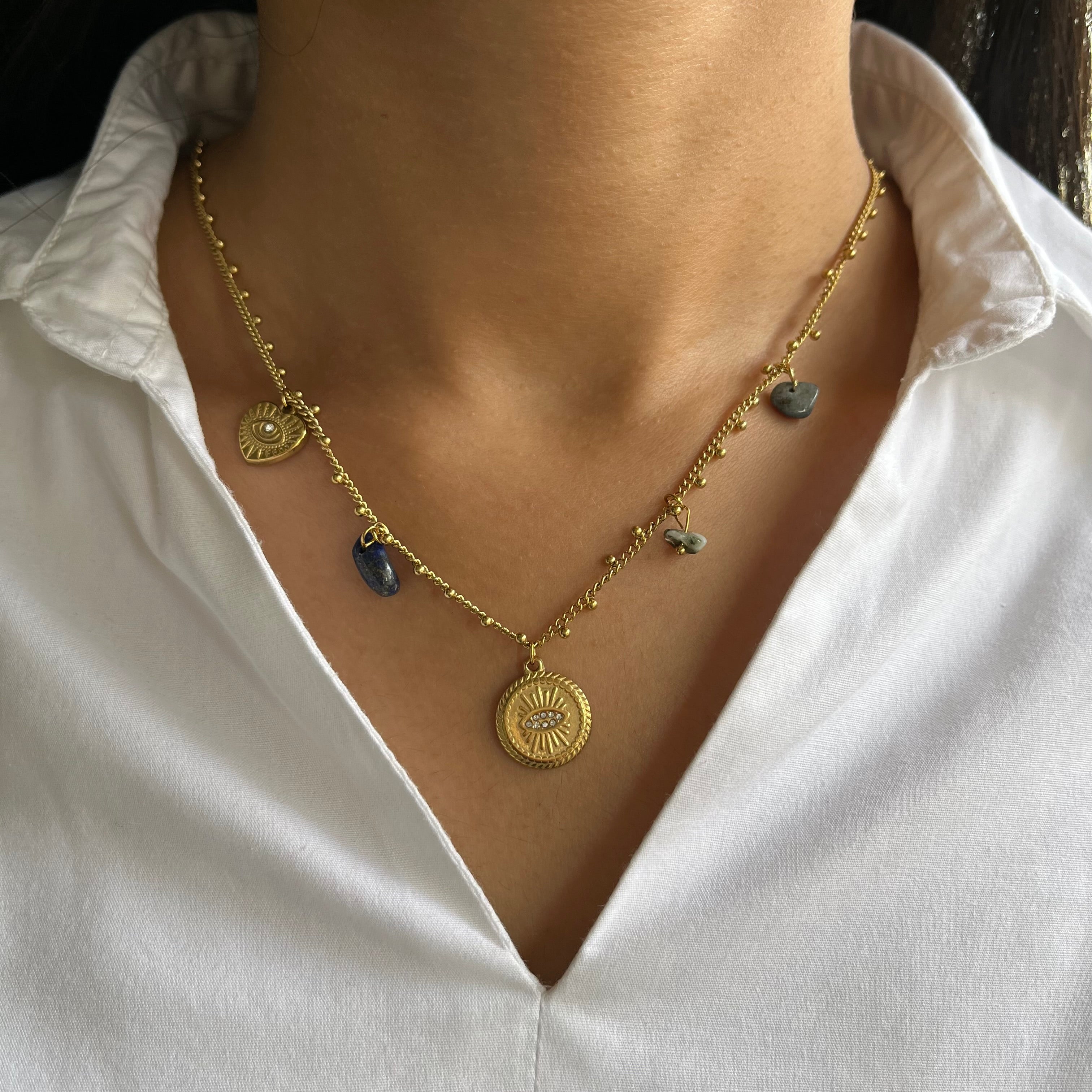 Celestial Guardian Charm Necklace