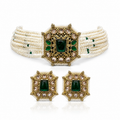 Emerald pearl heritage choker