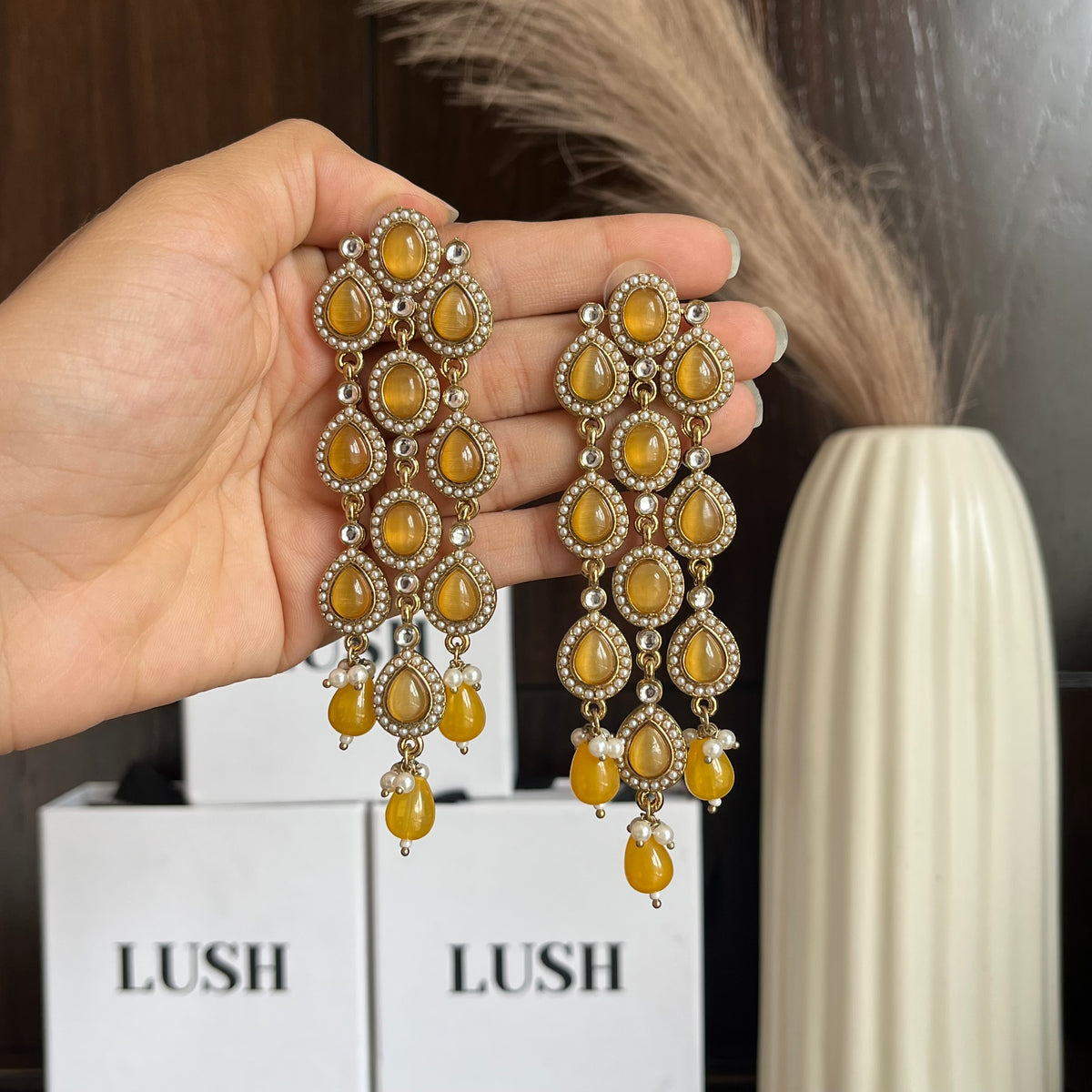 Grace drop earrings