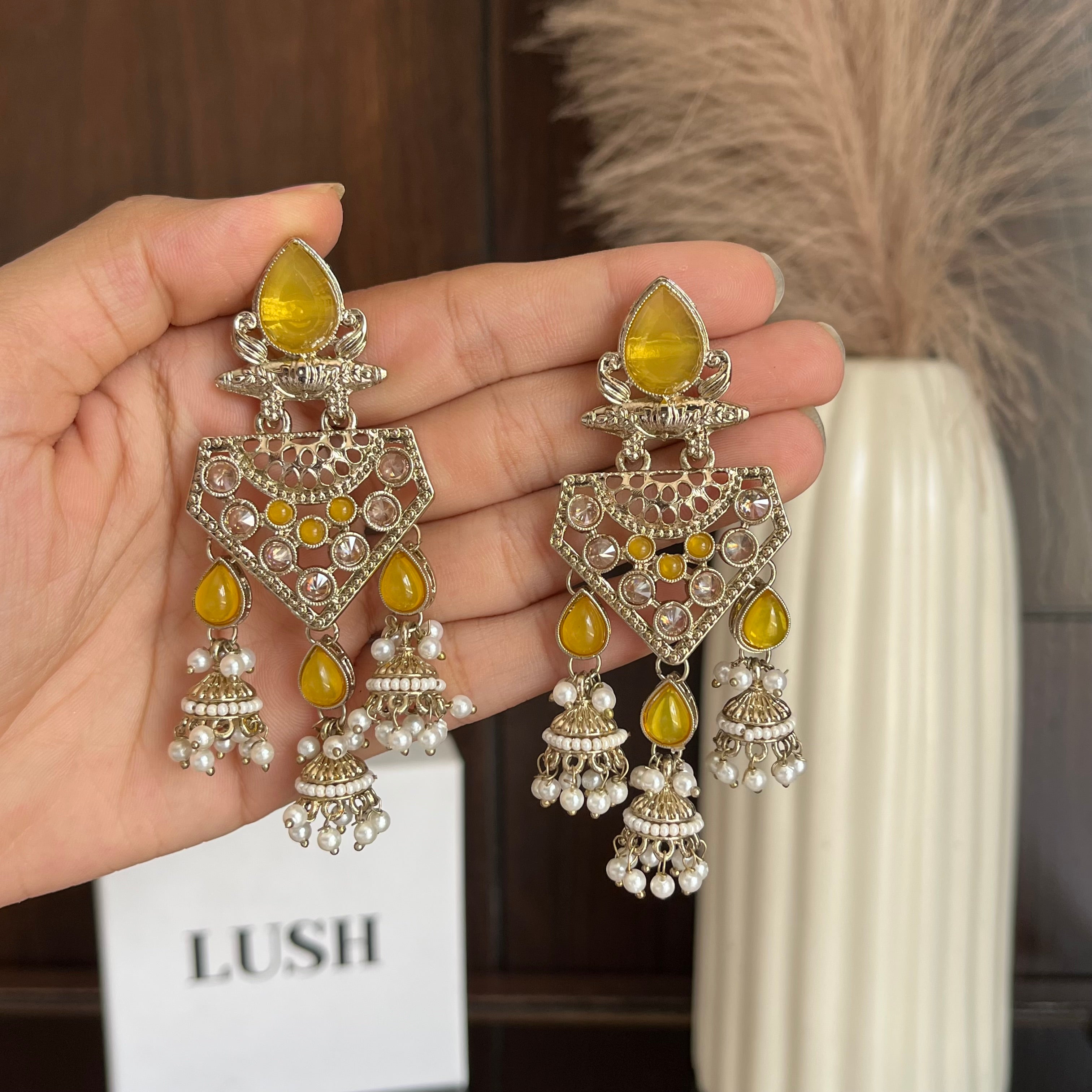Meher Jhumka Statement Earrings
