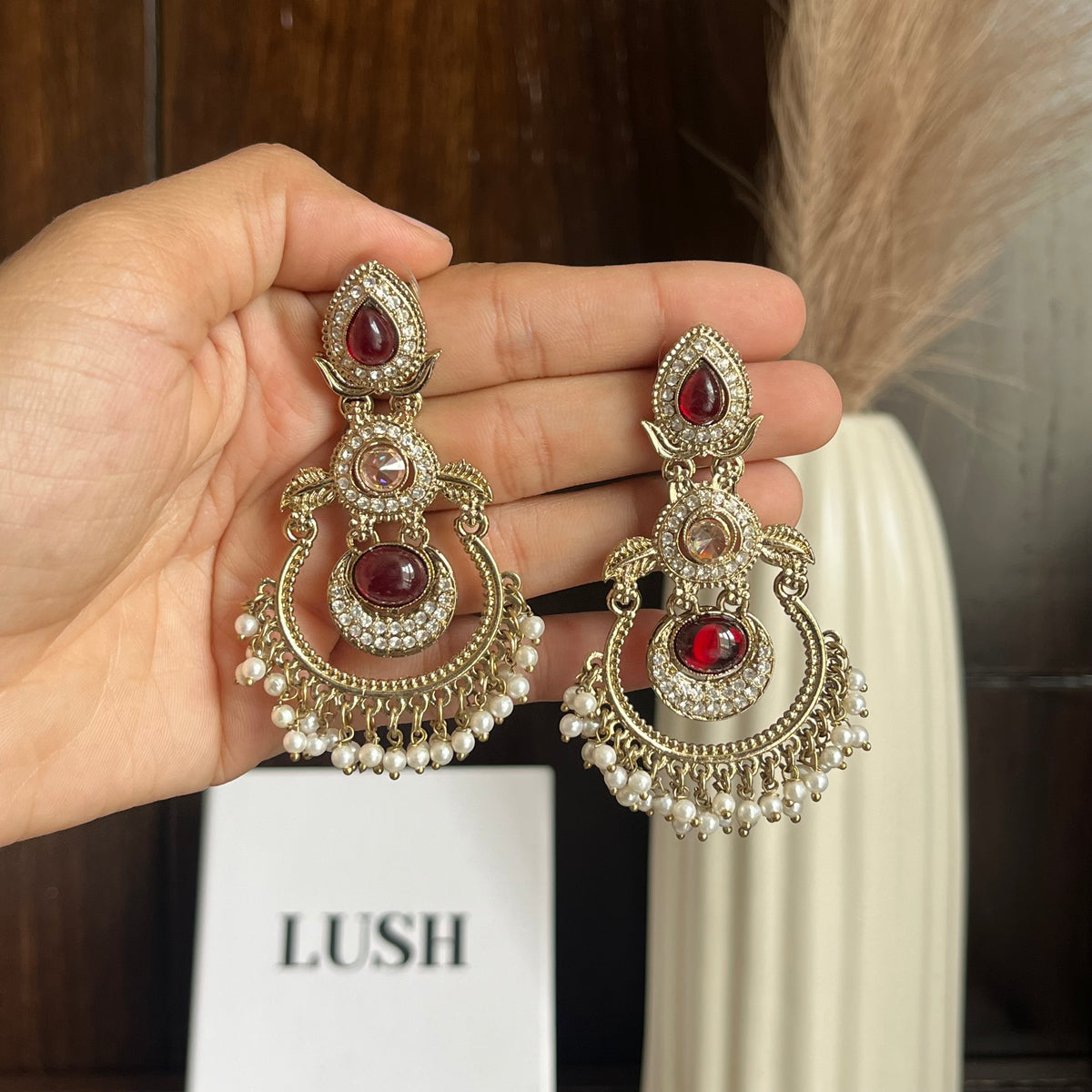 Noor chandbali earrings