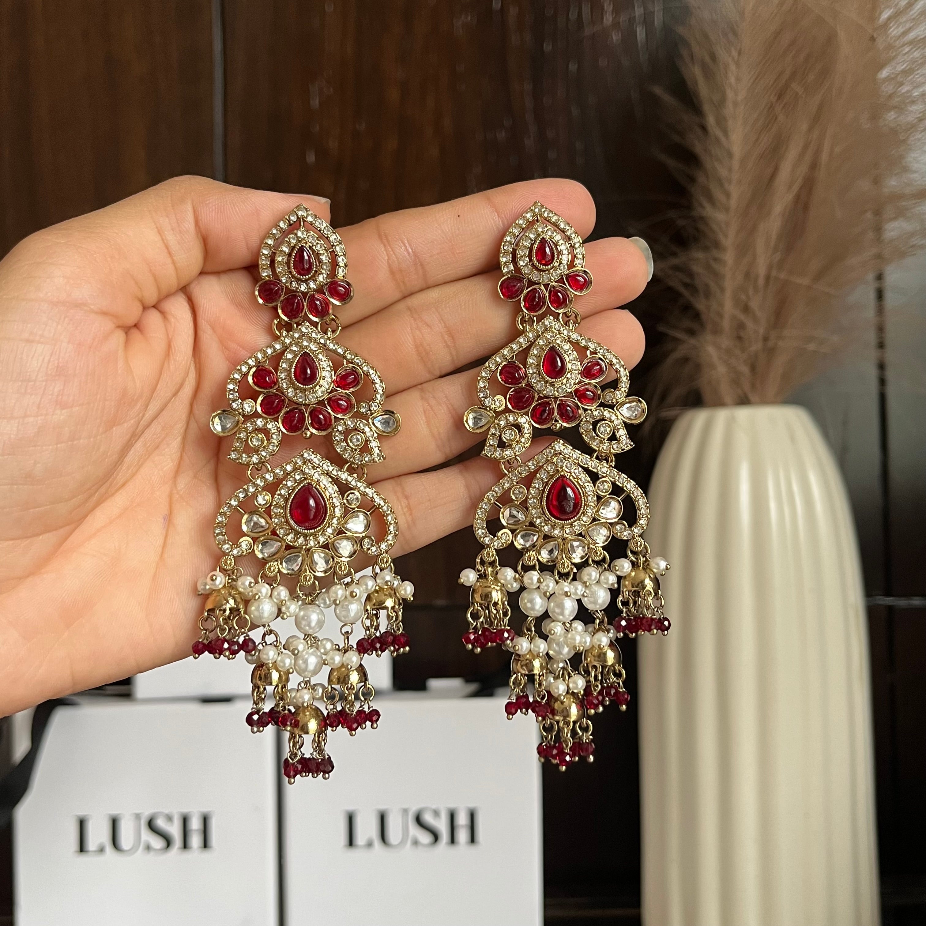 Zaria pearl earrings