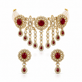 Ruby Regal Statement Choker Set
