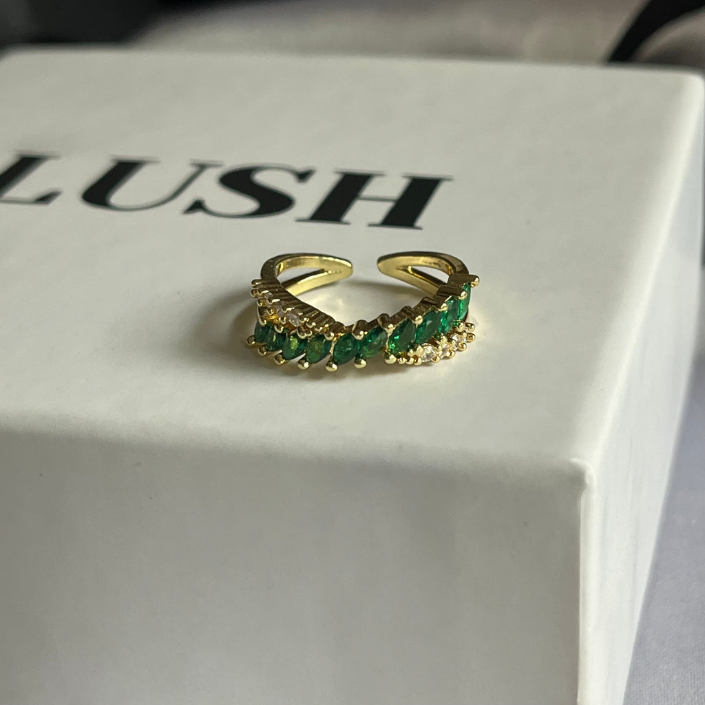 Emerald Vine Ring