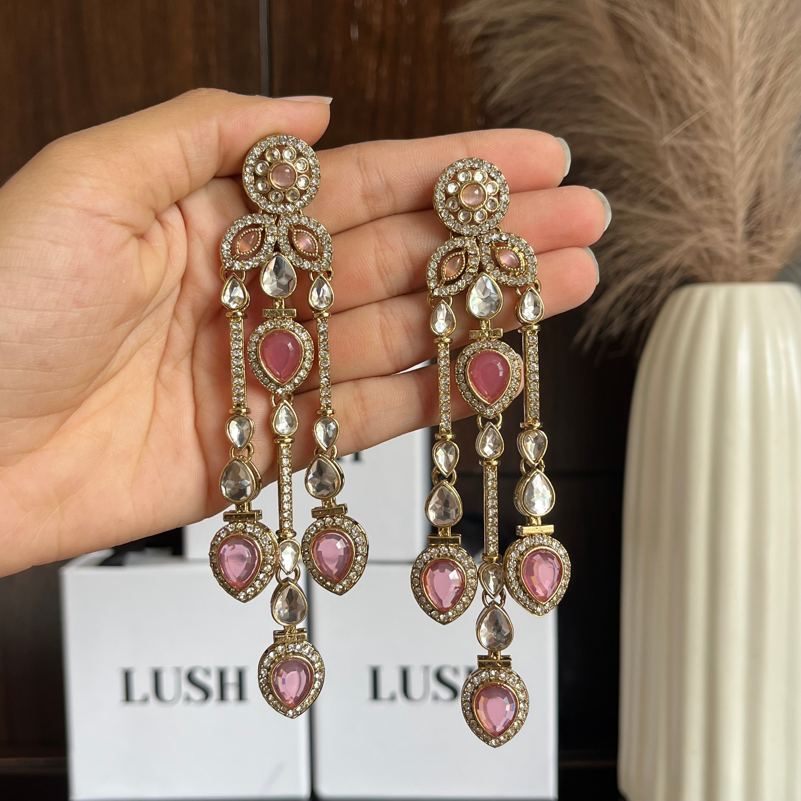 Zaria Crystal Drop Earrings