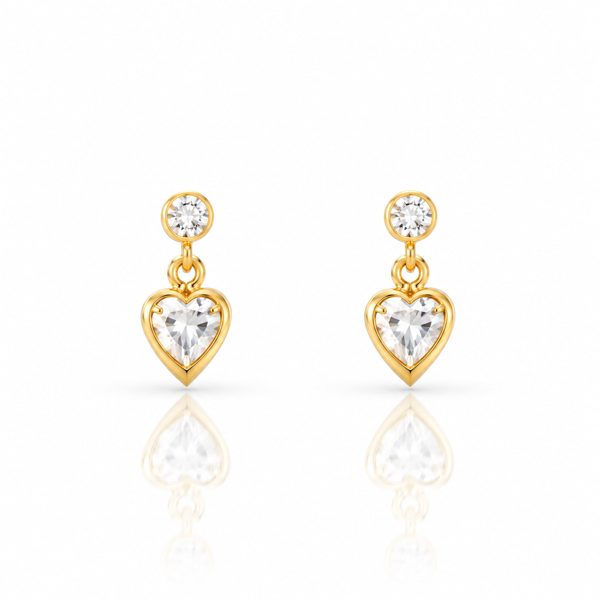 Heart Drop Earrings