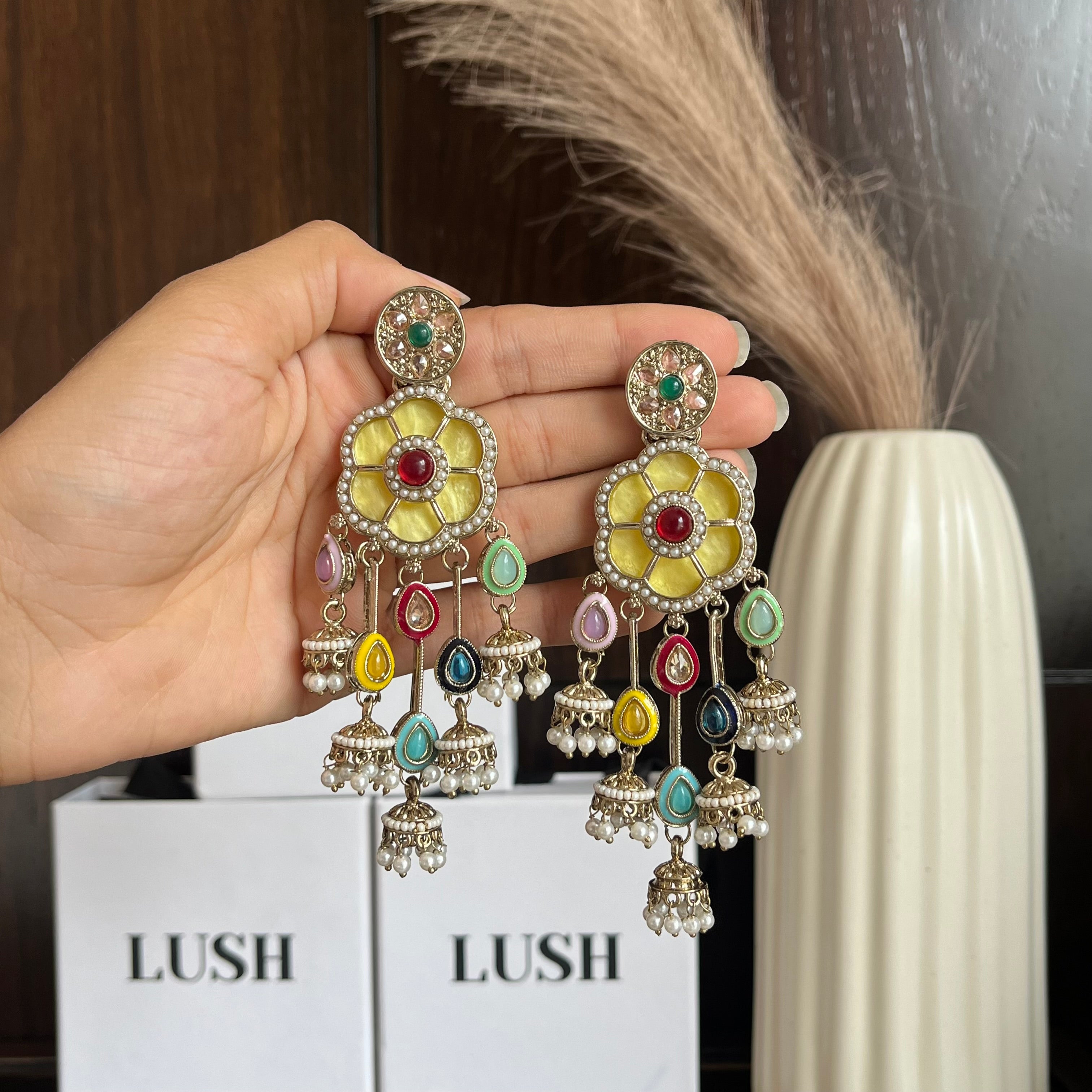 Floral earrings