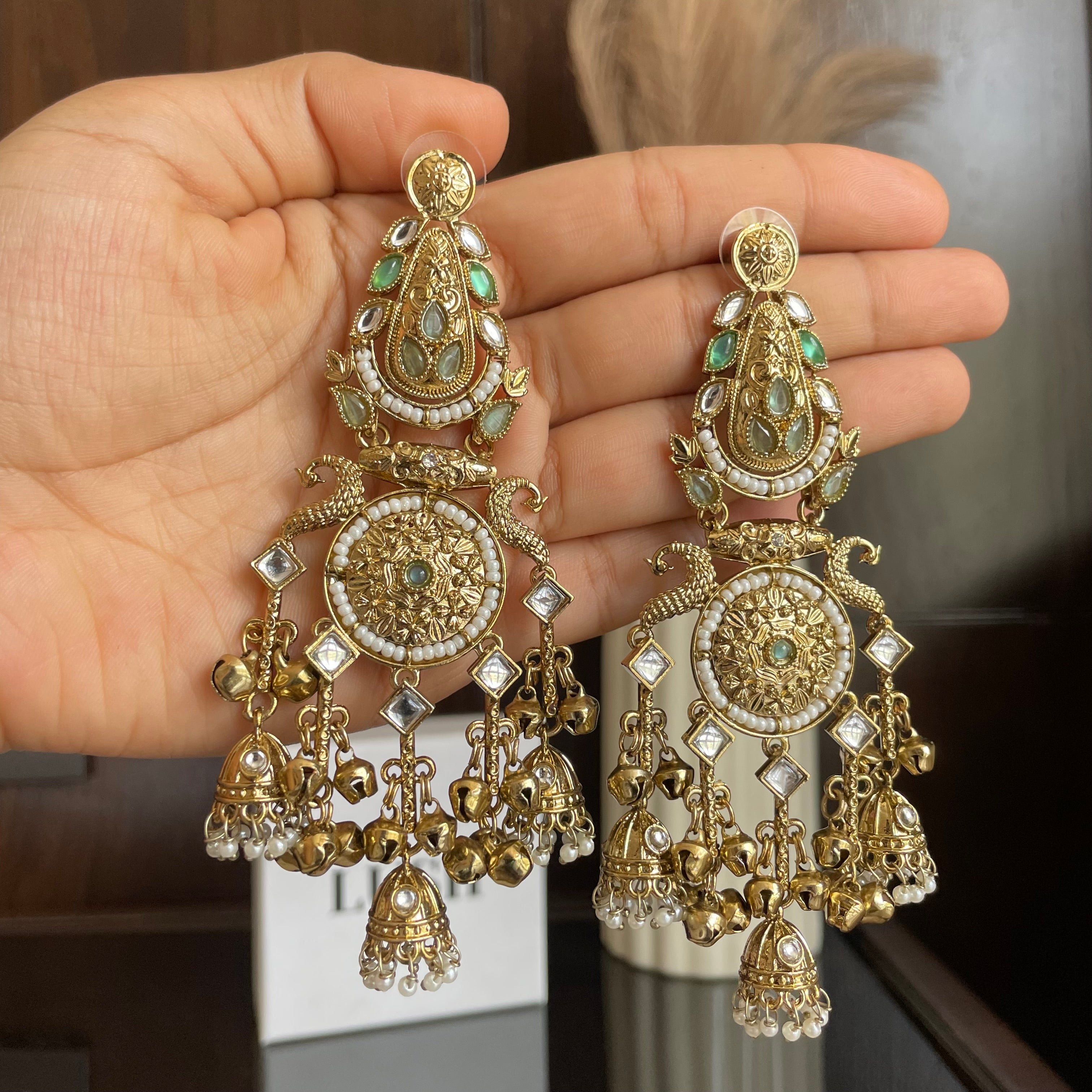 Noor Mahal Jhumka Earrings