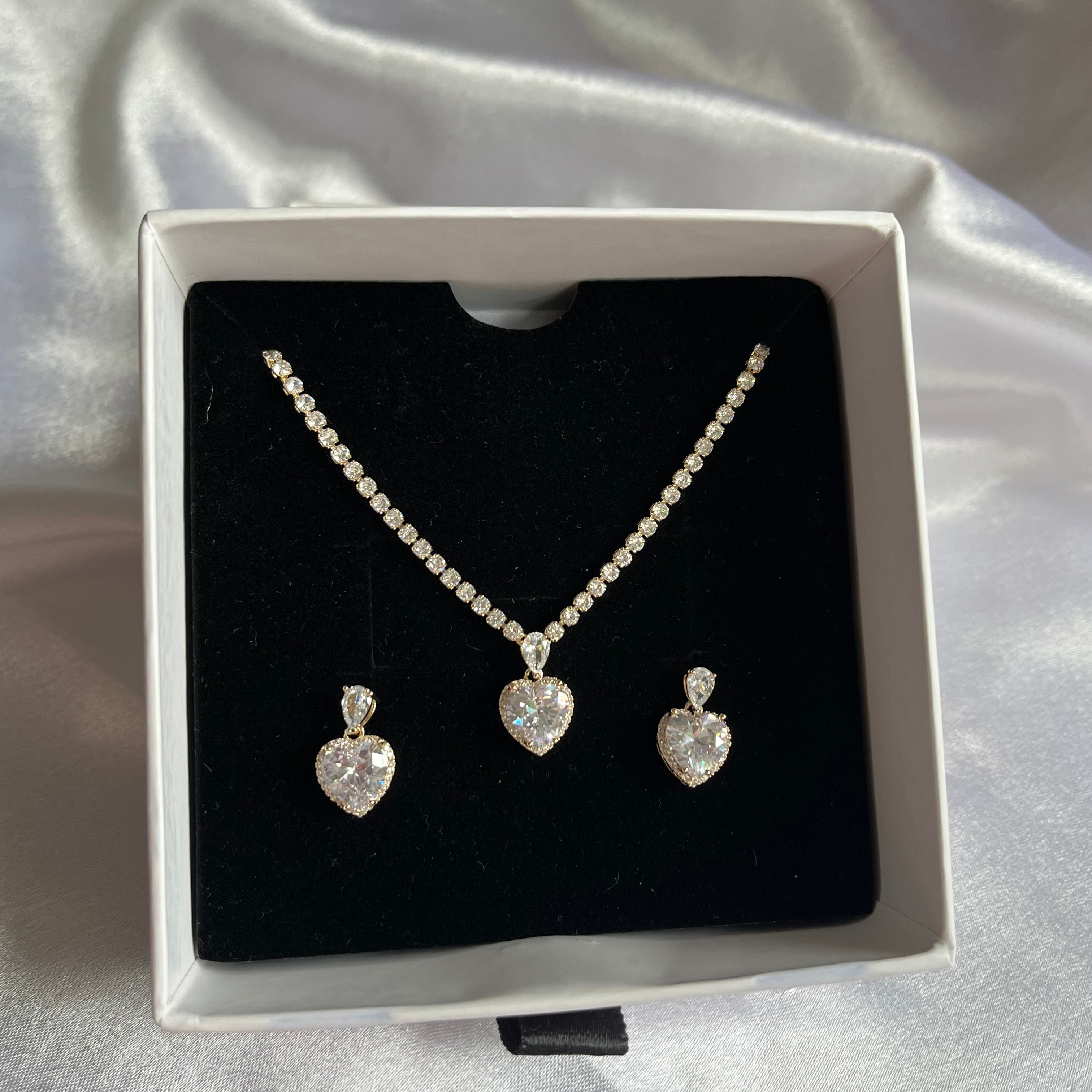 Giva heart solitaire set