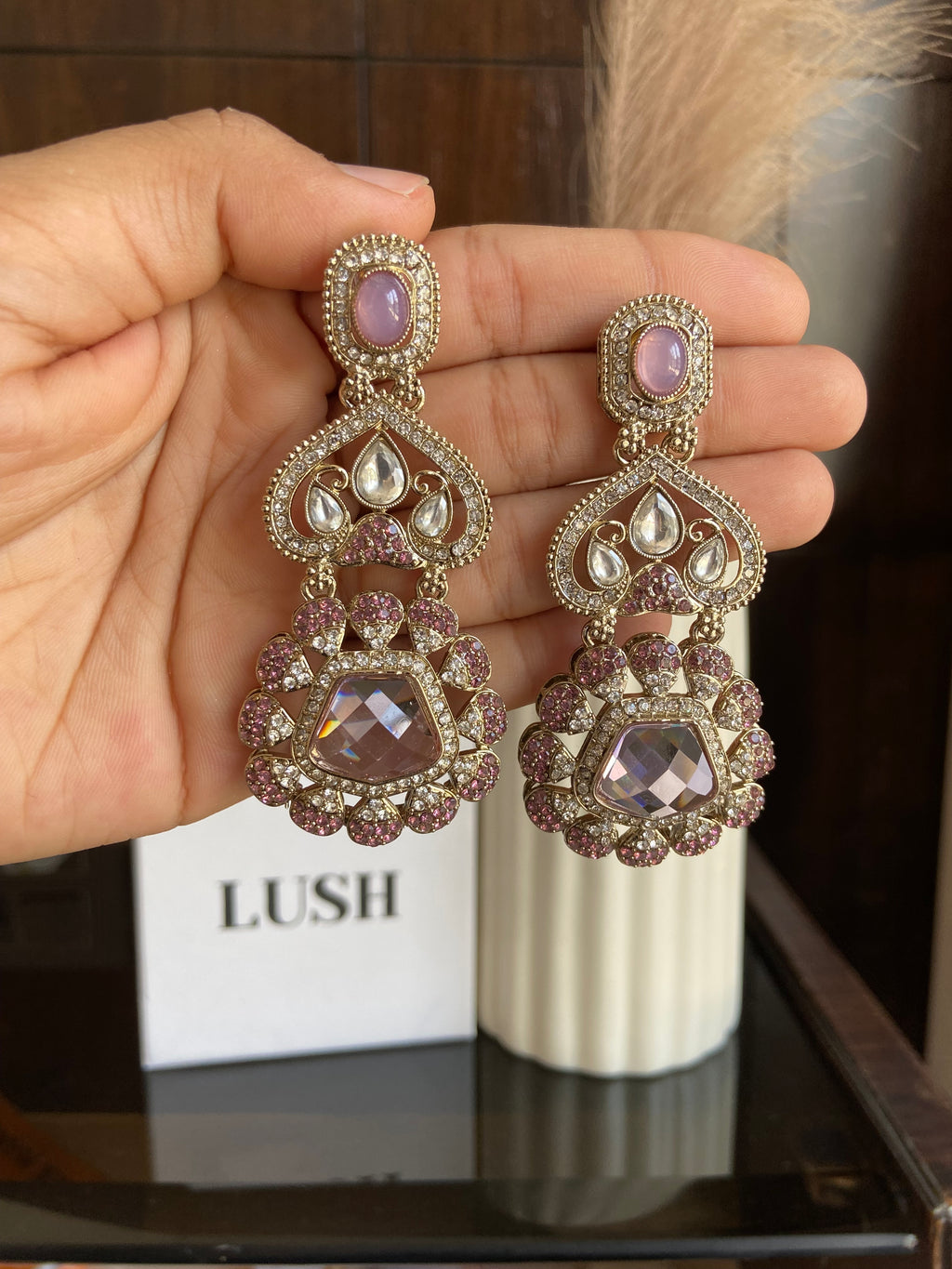 Kundan Drop Earrings
