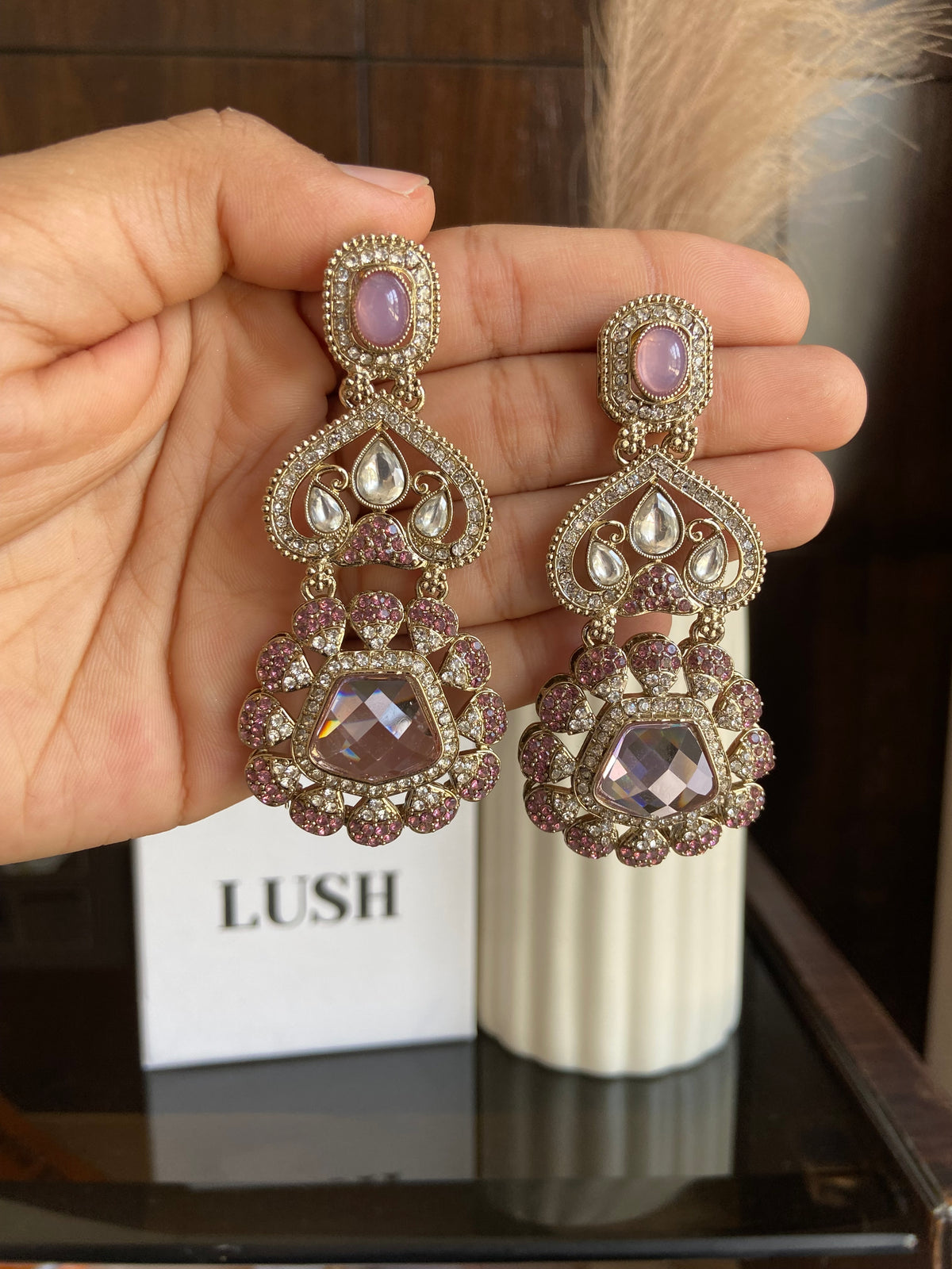 Kundan Drop Earrings