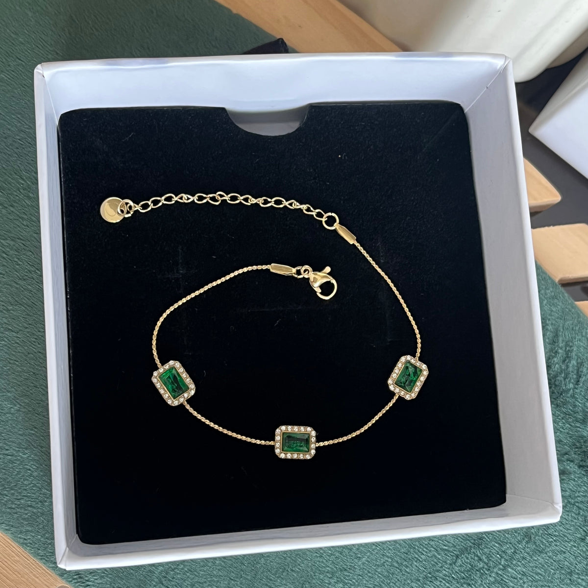 Emerald Trio Bracelet