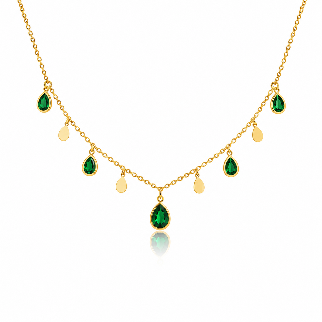 The Emerald Dewdrop Necklace