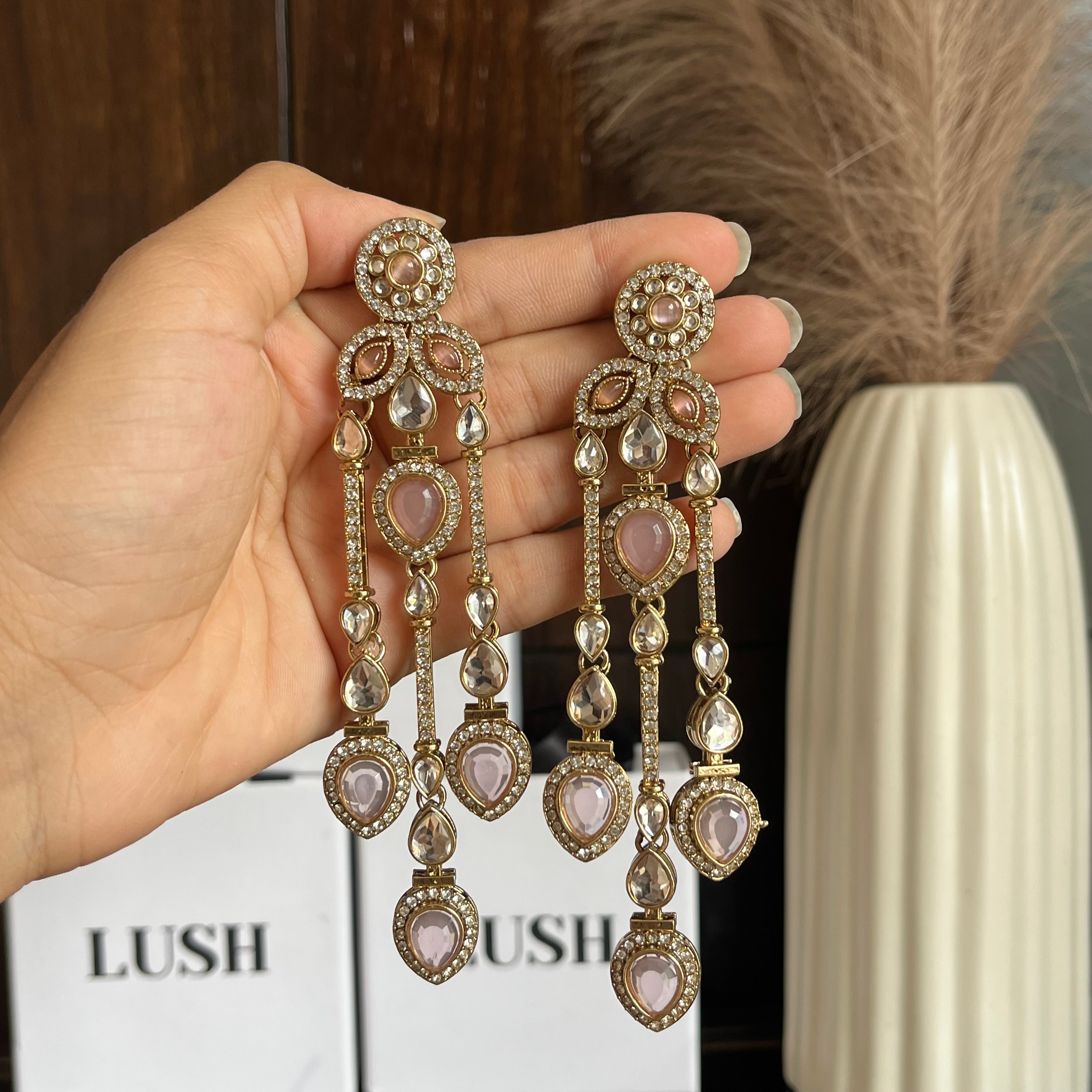 Zaria Crystal Drop Earrings