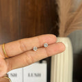 Solitaire golden studs (flat back)